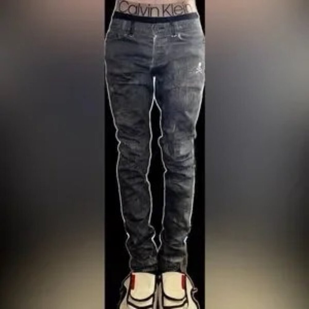 John Elliott x Mastermind shattered Japan jean rare authentic 30w cast 2 denim🆕